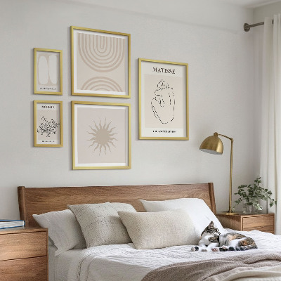 Komplet ujemajočih se slik Minimalistične umetniške linije