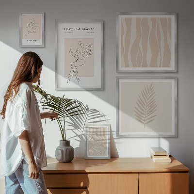 Komplet ujemajočih se slik Čudoviti minimalistični motivi