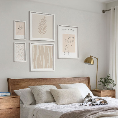 Set 5 slik v okvirju Elegantna grafika žensk in rastlin