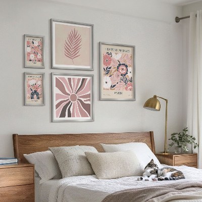 Set 5 slik v okvirju Cvetlične tržnice v boho slogu