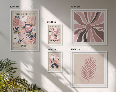 Set 5 slik v okvirju Cvetlične tržnice v boho slogu