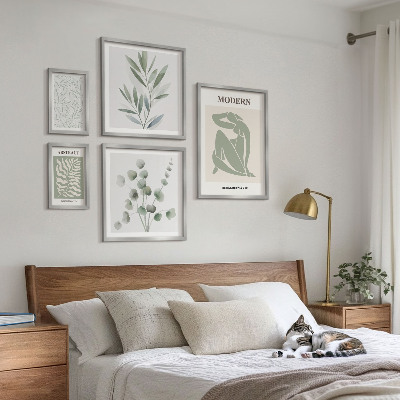 Set 5 slik v okvirju Elegantni rastlinski dekorativni motivi
