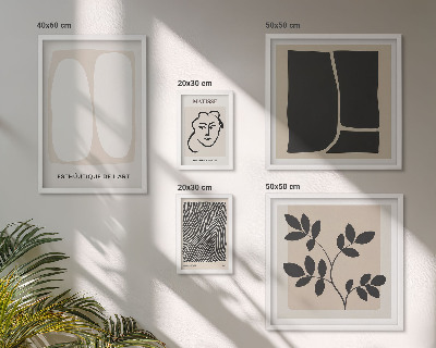 Komplet ujemajočih se slik Elegantne grafike minimalizma linije