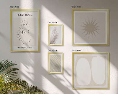 Komplet ujemajočih se slik Minimalistične oblike v boho slogu