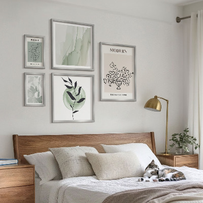 Set 5 slik v okvirju Moderni minimalistični okraski