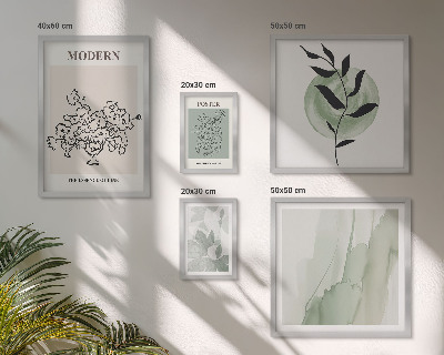 Set 5 slik v okvirju Moderni minimalistični okraski
