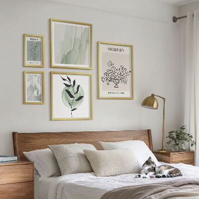 Set 5 slik v okvirju Moderni minimalistični okraski