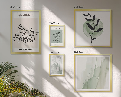 Set 5 slik v okvirju Moderni minimalistični okraski