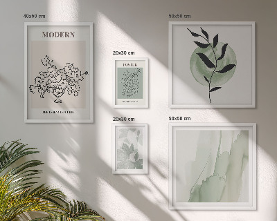 Set 5 slik v okvirju Moderni minimalistični okraski