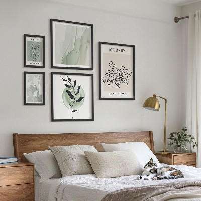 Set 5 slik v okvirju Moderni minimalistični okraski