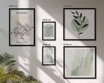 Set 5 slik v okvirju Moderni minimalistični okraski