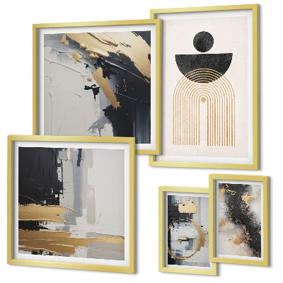 Set 5 slik v okvirju Abstraktne moderne kompozicije