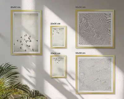 Minimalistične slike ptic komplet ujemajočih se slik