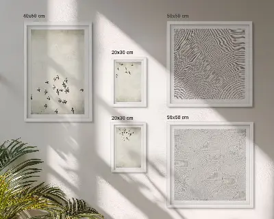 Minimalistične slike ptic komplet ujemajočih se slik