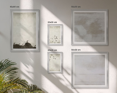 Set 5 slik v okvirju Minimalistične ptice v letu