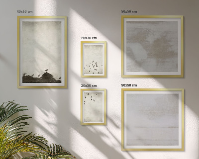 Set 5 slik v okvirju Minimalistične ptice v letu