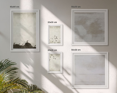 Set 5 slik v okvirju Minimalistične ptice v letu