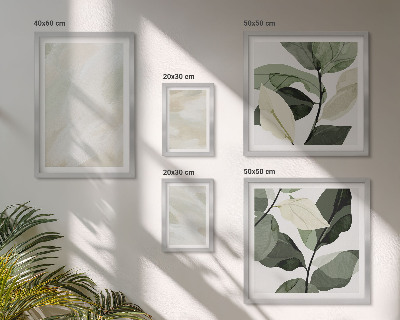 Set 5 slik v okvirju Svetle barve abstraktni boho