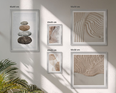 Set 5 slik v okvirju Abstraktne pastelne oblike