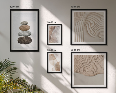 Set 5 slik v okvirju Abstraktne pastelne oblike