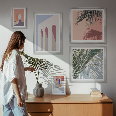 Poliptih v okvirju Ilustracije mestne arhitekture