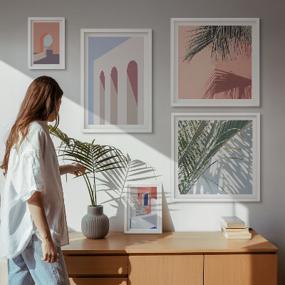 Poliptih v okvirju Ilustracije mestne arhitekture