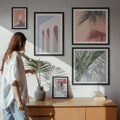 Poliptih v okvirju Ilustracije mestne arhitekture