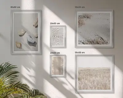 Komplet ujemajočih se slik z boho naravnimi teksturami