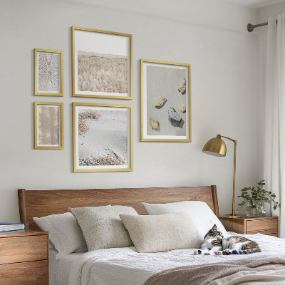 Komplet ujemajočih se slik Boho naravne teksture