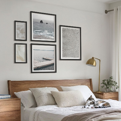 Komplet ujemajočih se slik Abstraktno oblikovanje modernih tekstur