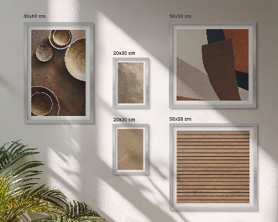 Set 5 slik v okvirju Minimalistične kamnite strukture