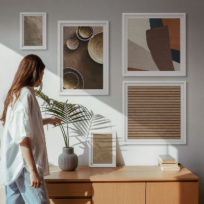 Set 5 slik v okvirju Minimalistične kamnite strukture