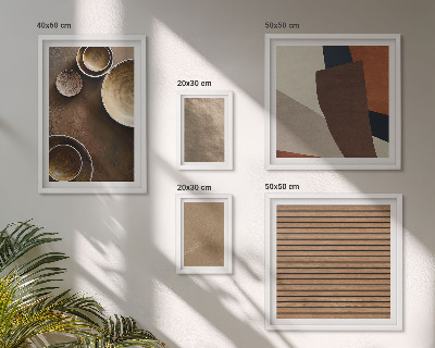Set 5 slik v okvirju Minimalistične kamnite strukture