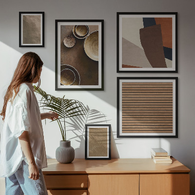 Set 5 slik v okvirju Minimalistične kamnite strukture