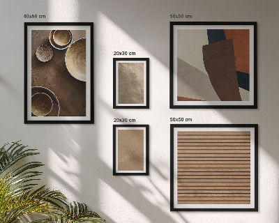 Set 5 slik v okvirju Minimalistične kamnite strukture