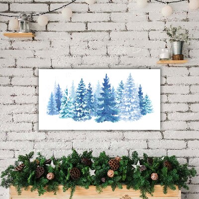 Steklena ura Božično drevo Snow Zima