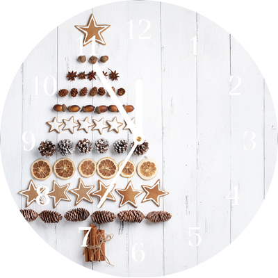 Steklena ura GingerbRead Christmas Tree Božični okraski