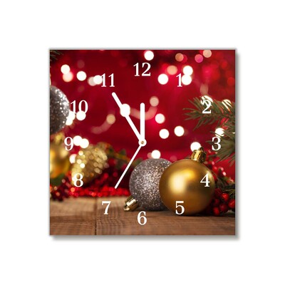 Steklena ura Božično drevo. Okraski za počitnice Baubles