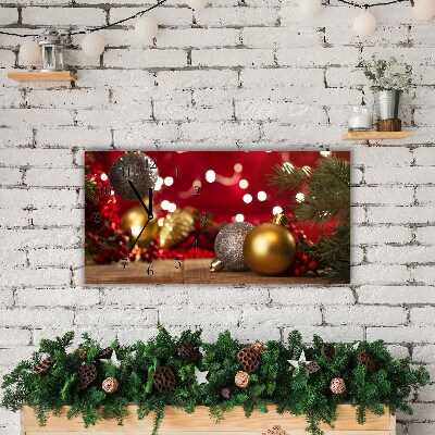 Steklena ura Božično drevo. Okraski za počitnice Baubles