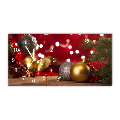 Steklena ura Božično drevo. Okraski za počitnice Baubles