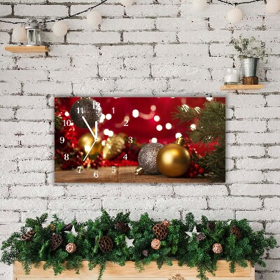 Steklena ura Božično drevo. Okraski za počitnice Baubles