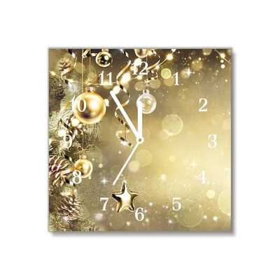 Steklena ura Zlata božična kroglice okras