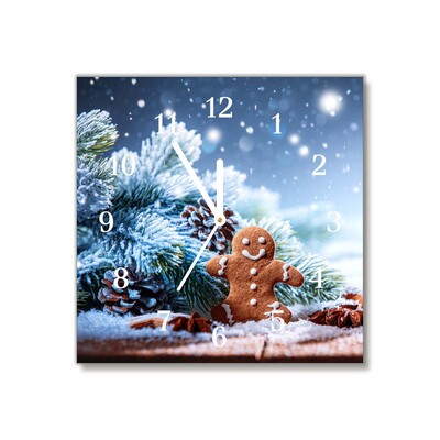 Steklena ura Božič Gingerbread Snow Božično drevo