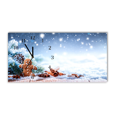 Steklena ura Božič Gingerbread Snow Božično drevo