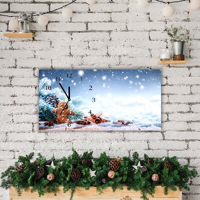 Steklena ura Božič Gingerbread Snow Božično drevo
