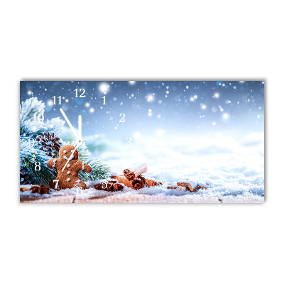 Steklena ura Božič Gingerbread Snow Božično drevo