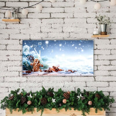 Steklena ura Božič Gingerbread Snow Božično drevo