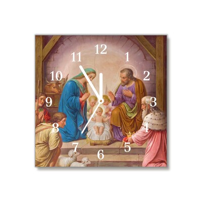 Steklena ura Božič stabilen Jezus.