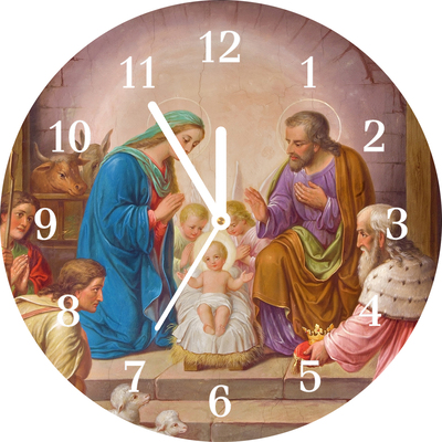 Steklena ura Božič stabilen Jezus.