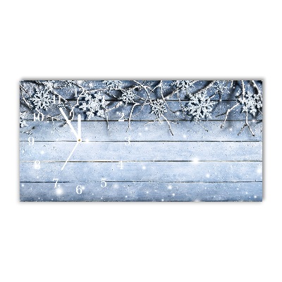 Steklena ura Počitniške snežinke. Winter Frost